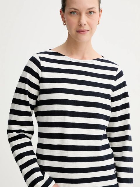 Marc O'Polo longsleeve bawełniany kolor granatowy 508301452145