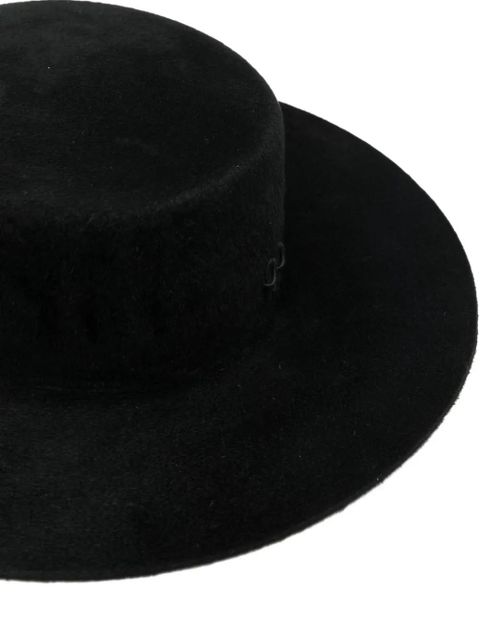 Ruslan Baginskiy Canotier double chain hat - Black