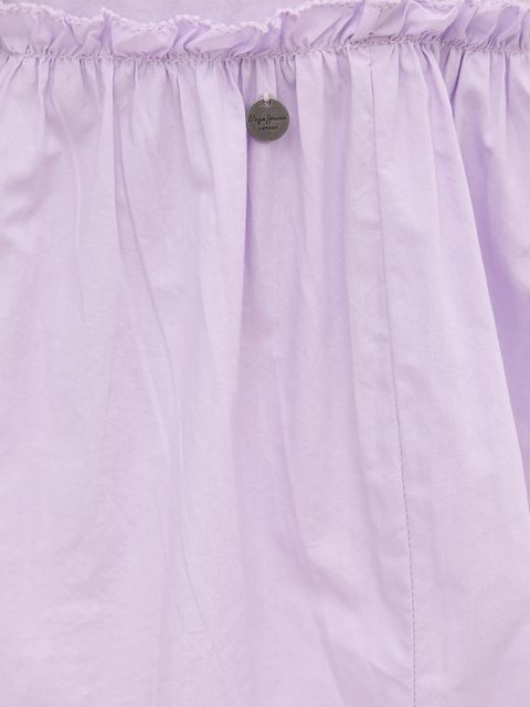 Pepe Jeans sukienka bawełniana kolor fioletowy mini rozkloszowana PL953761