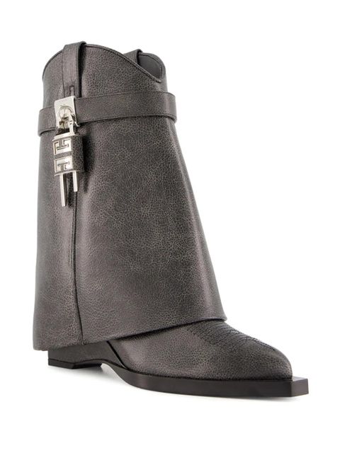Givenchy Shark Lock Cowboy boots - Black - zdjęcie produktu nr 2
