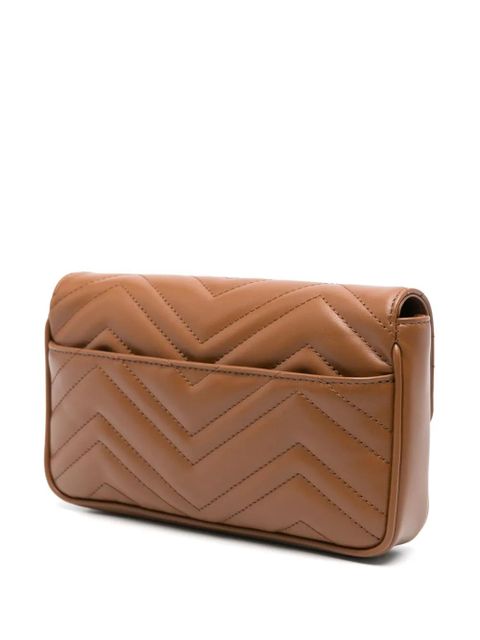 Gucci small GG Marmont clutch bag - Brown