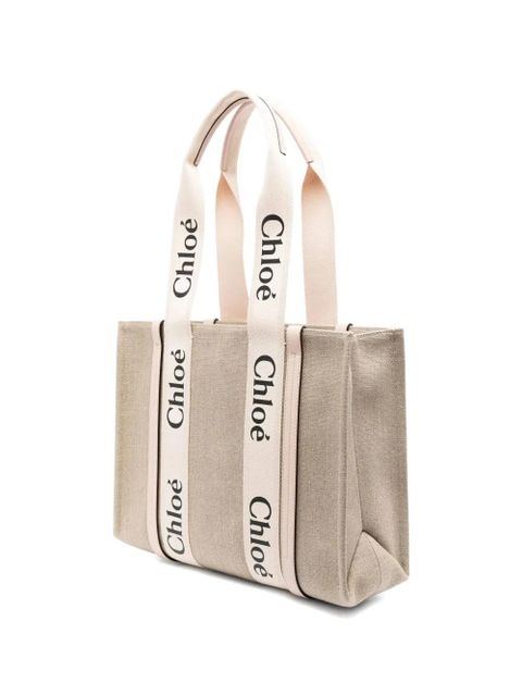 Chloé medium Woody tote bag - Neutrals - zdjęcie produktu nr 2