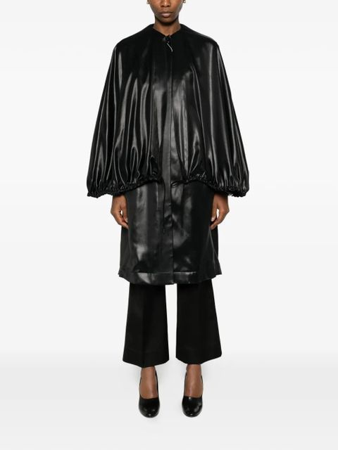 TOTEME detachable-cape coat - Black