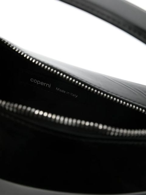 Coperni Sound Swipe leather tote bag - Black