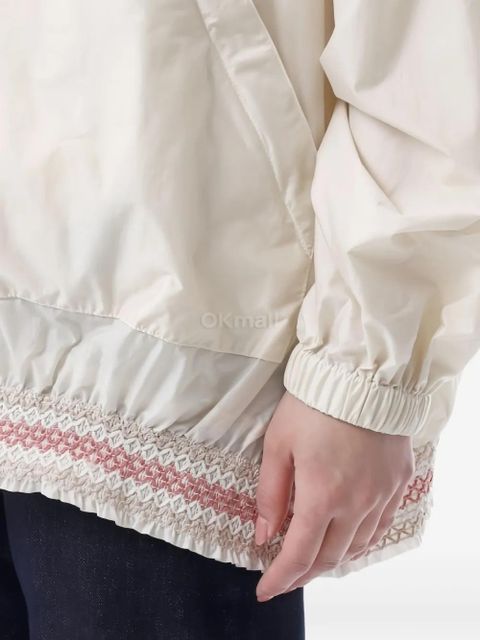 Moncler Grenoble embellished-hem raincoat - Neutrals