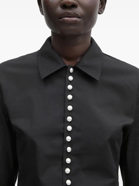AMBUSH pearl-embellished shirt - Black