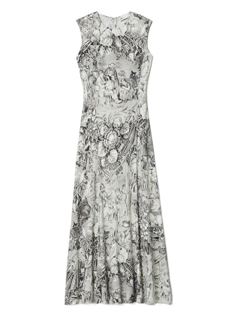 Tory Burch sleeveless print maxi day dress - Grey - zdjęcie produktu nr 1