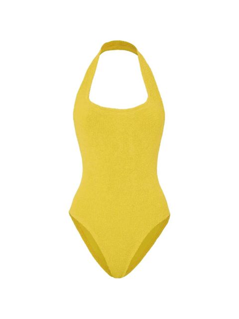 Hunza G Sandy round-neck swimsuit - Yellow - zdjęcie produktu nr 1