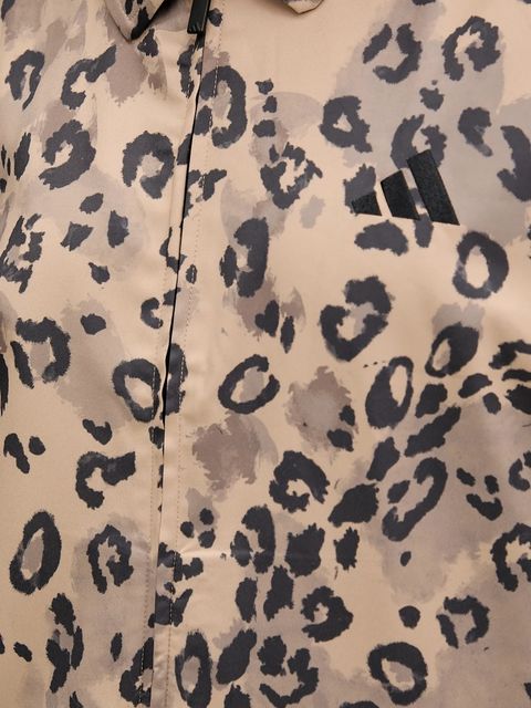 adidas bezrękawnik Animal Print 3-Stripes kolor beżowy przejściowy JV6957