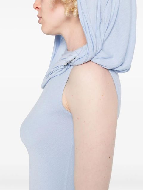 MANURÍ Elise cashmere-blend dress - Blue