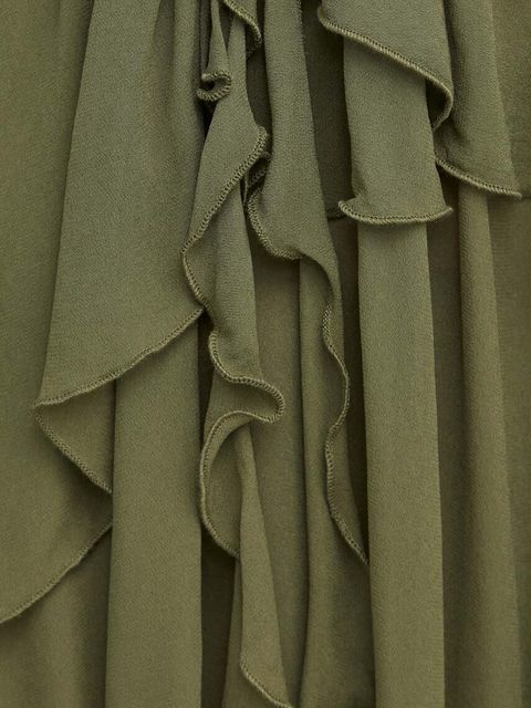 Aniye By bluzka damska kolor zielony gładka 185057