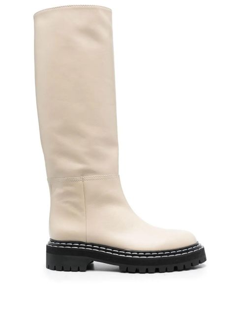 Proenza Schouler leather knee-length boots - Neutrals - zdjęcie produktu nr 1