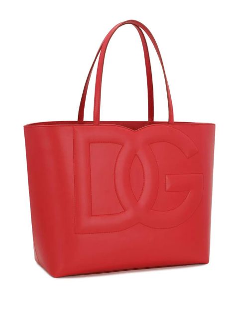 Dolce & Gabbana medium DG Logo tote bag - Red