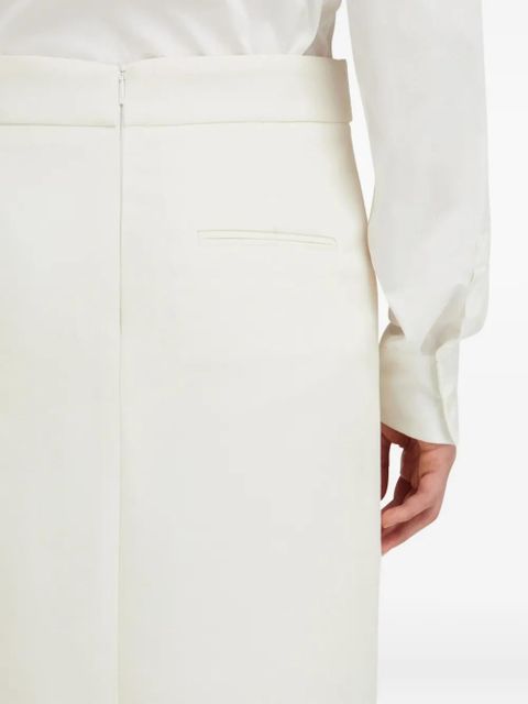 Ferragamo buckle-detailing pencil skirt - Neutrals