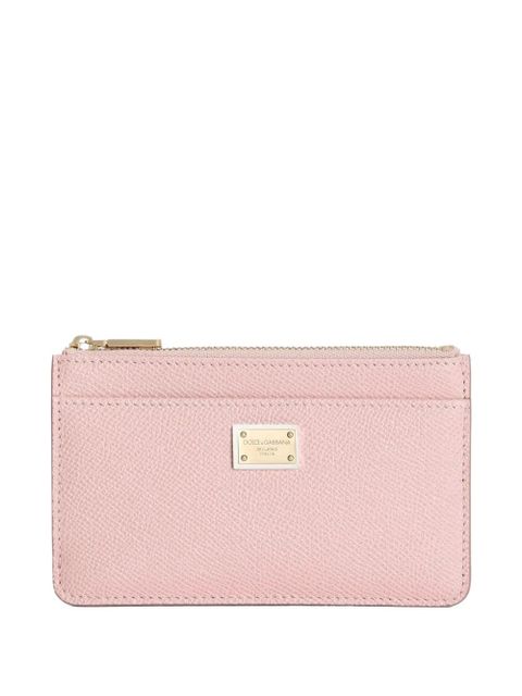 Dolce & Gabbana logo-plaque wallet - Pink - zdjęcie produktu nr 1