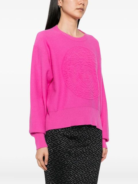 Versace logo-knit jumper - Pink - zdjęcie produktu nr 2