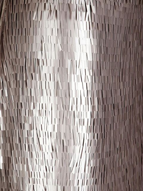 Róhe fringed midi skirt - Silver