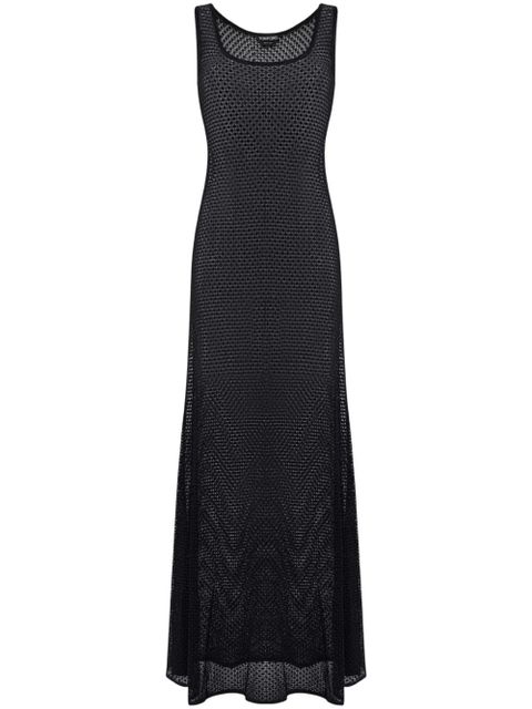 TOM FORD sleeveless scoop-neck maxi dress - Black - zdjęcie produktu nr 1