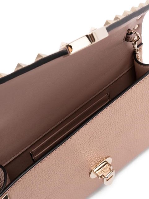Valentino Garavani Rockstud leather satchel bag - Pink