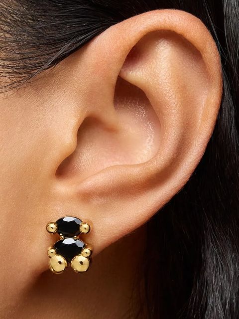 Tous kolczyki ze srebra pokrytego złotem Bold Bear Gem 1004226700