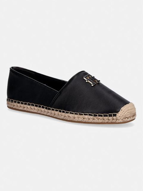 Tommy Hilfiger espadryle damskie TH LOGO LEATHER ESPADRILLE - zdjęcie produktu nr 1