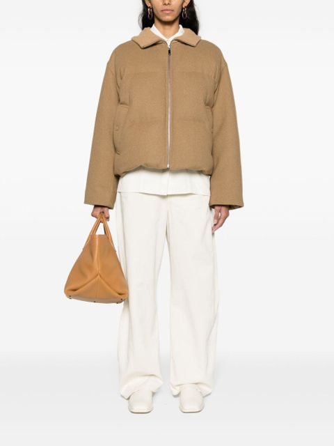 TOTEME flannel puffer jacket - Brown - zdjęcie produktu nr 2