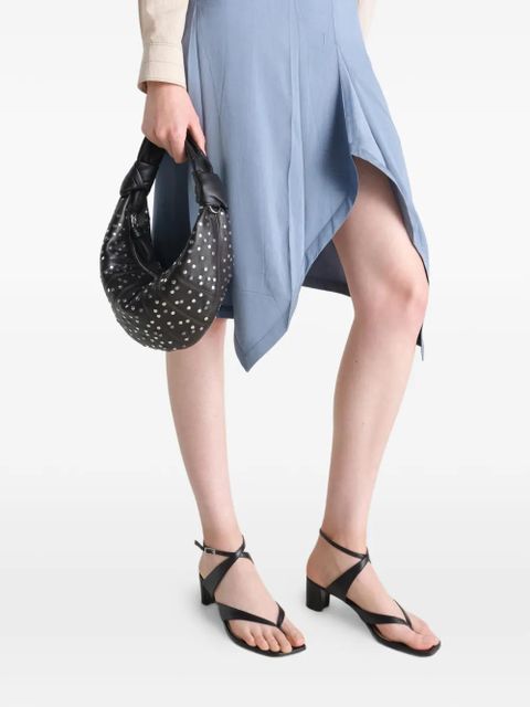 LEMAIRE mini Fortune Croissant studded tote bag - Brown