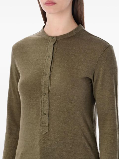 MARANT ÉTOILE Lucy long-sleeve T-shirt - Green - zdjęcie produktu nr 2