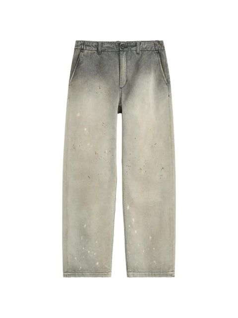 OUR LEGACY paint-splatter faded jeans - Grey - zdjęcie produktu nr 1