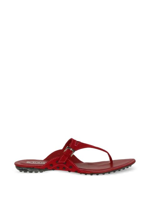 Tod's Gommino buckle-fastening sandals - Red - zdjęcie produktu nr 1