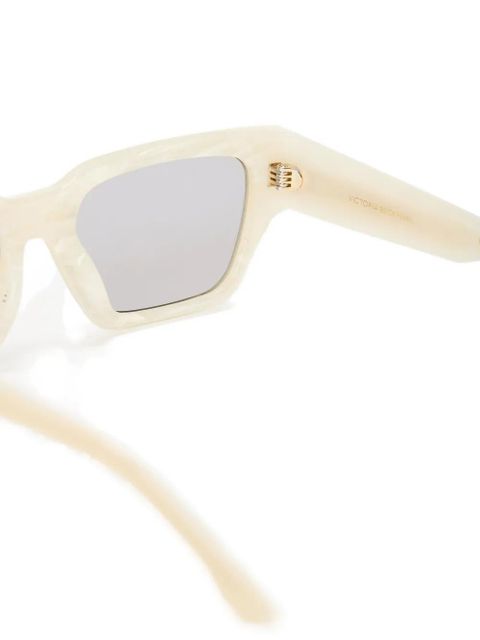 Victoria Beckham rectangle-frame sunglasses - Neutrals
