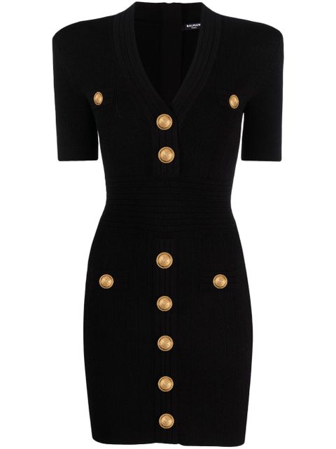 Balmain knitted mini dress - Black - zdjęcie produktu nr 1