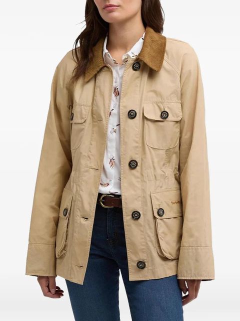Barbour logo-embroidered jacket - Neutrals