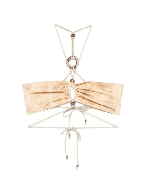 ISABEL MARANT Analia ring strap bikini top - Neutrals - zdjęcie produktu nr 1