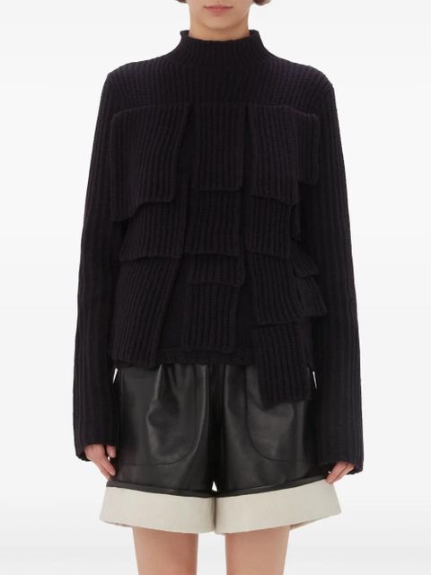 JW Anderson panelled flap sweater - Blue - zdjęcie produktu nr 2