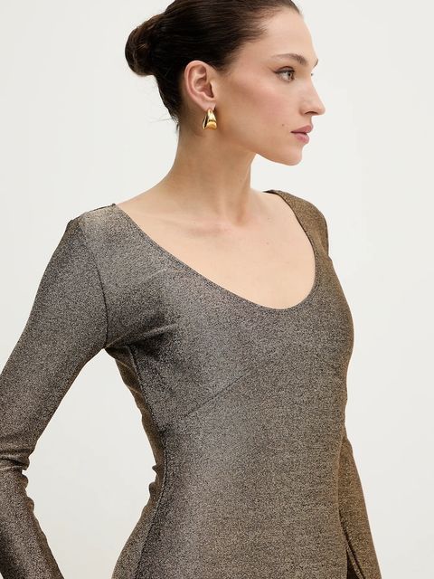 Morgan body damska kolor złoty gładka THRUDY