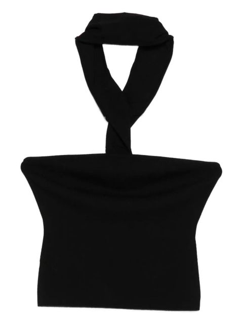 Cult Gaia halterneck ribbed top - Black - zdjęcie produktu nr 1