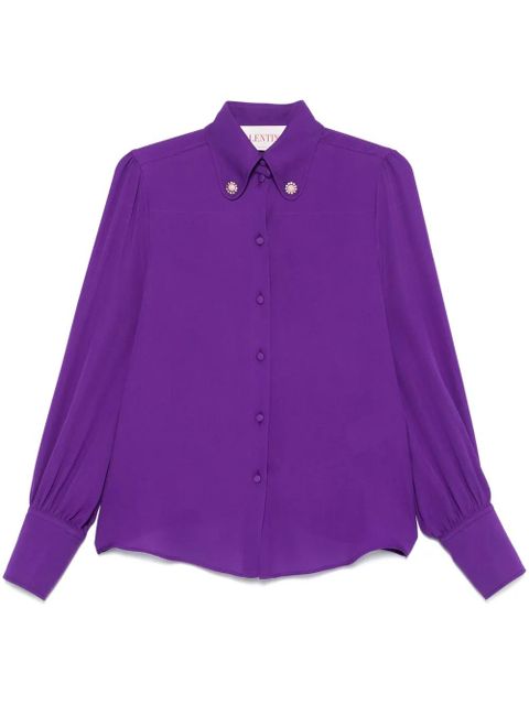 Valentino Garavani georgette shirt - Purple - zdjęcie produktu nr 2