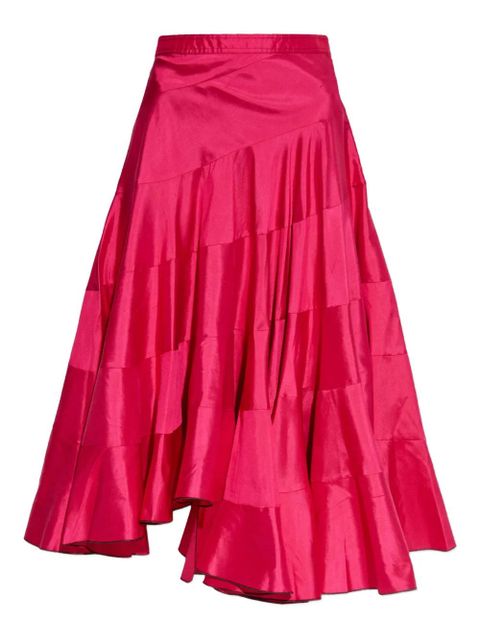 Tory Burch silk midi skirt - Pink - zdjęcie produktu nr 1