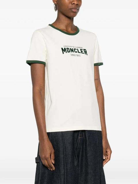 Moncler logo-print T-shirt - Neutrals