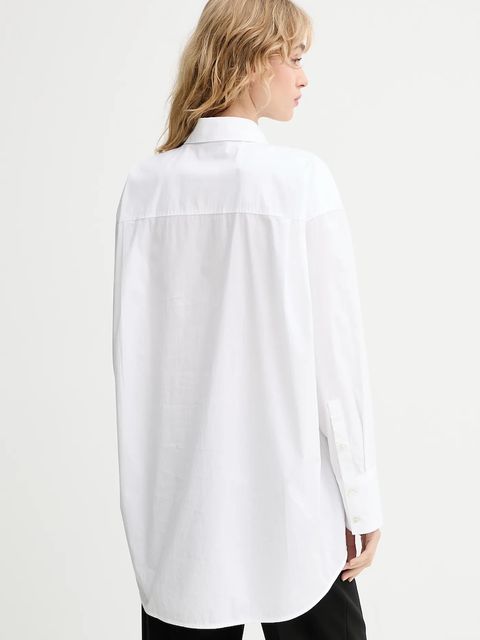 Marc O'Polo koszula damska kolor biały relaxed z kołnierzykiem klasycznym 508113442221