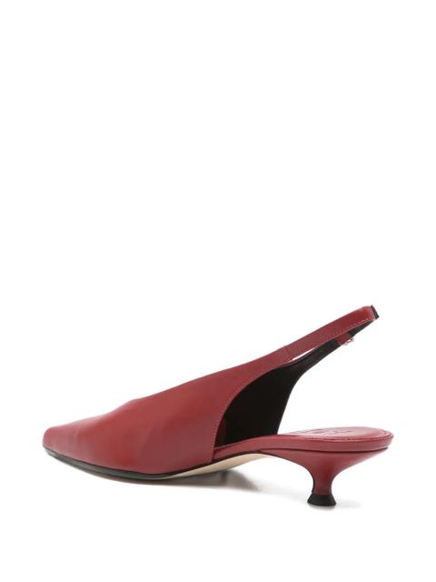Aeyde Camila point-toe slingback pumps - Red