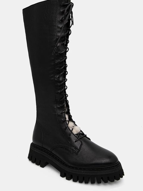 IRO kozaki Kosmic High damskie kolor czarny na płaskim obcasie WM121KOSMICHSH - zdjęcie produktu nr 1