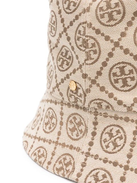 Tory Burch logo-jacquard bucket hat - Neutrals - zdjęcie produktu nr 2