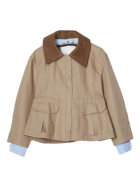 3.1 Phillip Lim spread-collar front-pocket jacket - Neutrals - zdjęcie produktu nr 1