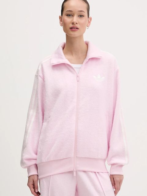 adidas Originals bluza Mohair damska kolor różowy z aplikacją KS7778 - zdjęcie produktu nr 1