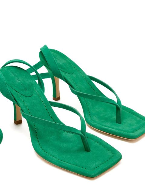 Christopher Esber Frida tie square-toe sandals - Green