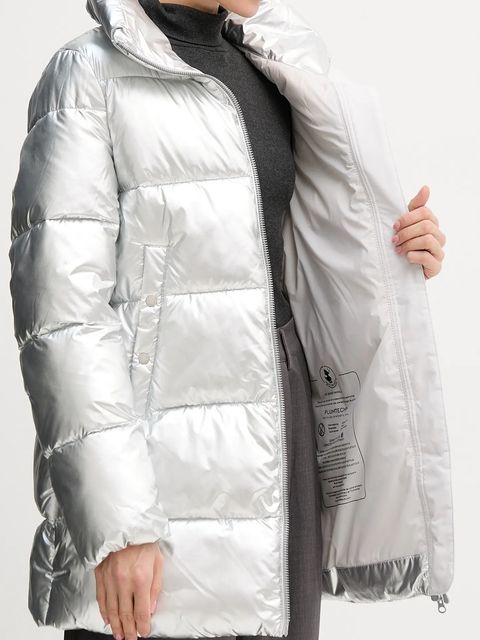 Save The Duck kurtka GERDA kolor srebrny zimowa D42381W.ICED21