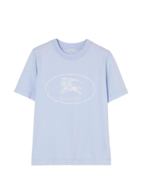 Burberry Knight-stamp cotton T-shirt - Blue - zdjęcie produktu nr 1
