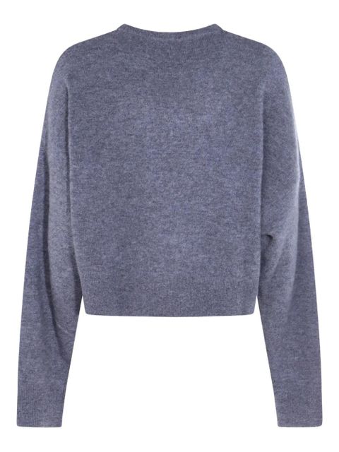 Blumarine crystal-embellished wool sweater - Grey - zdjęcie produktu nr 2